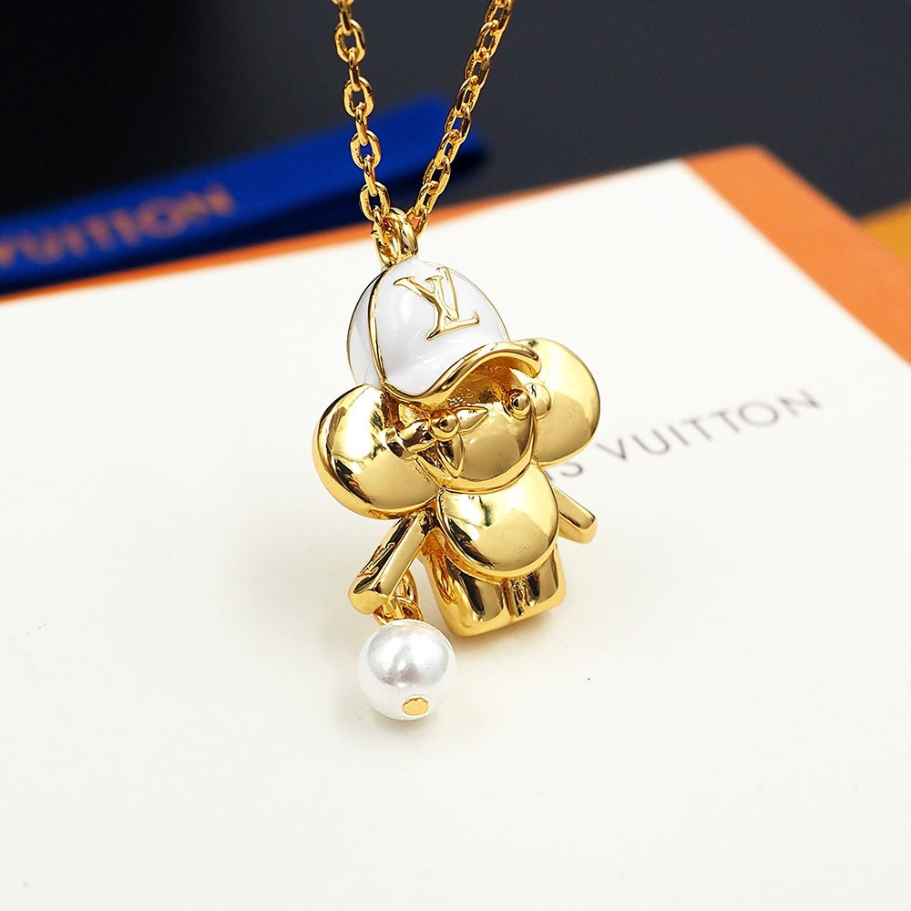 18K Louis Vuitton Vivienne Necklace