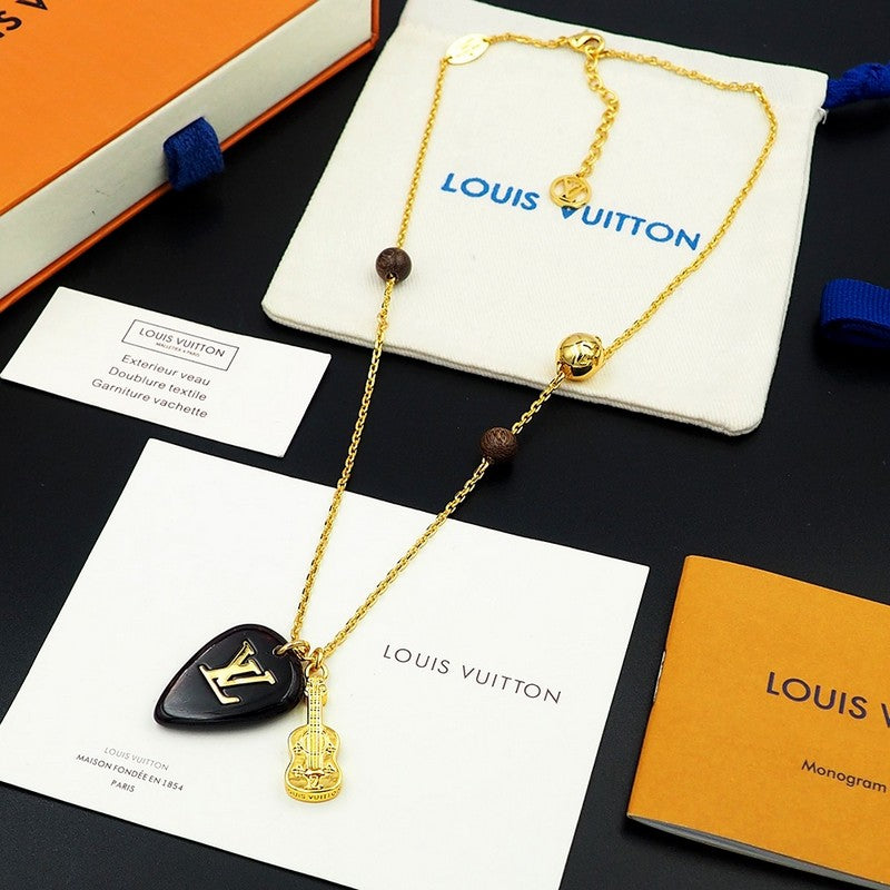 18K Louis Vuitton Picks Pendant Necklace