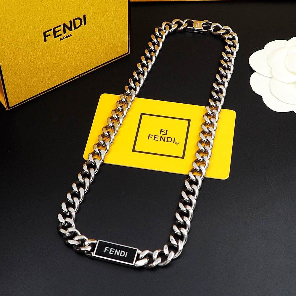 18K Fendi Chain Necklace