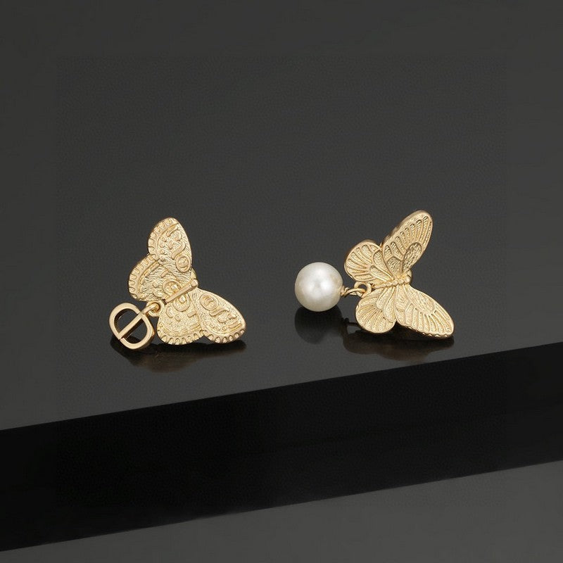 18K Dior Butterfly Earrings