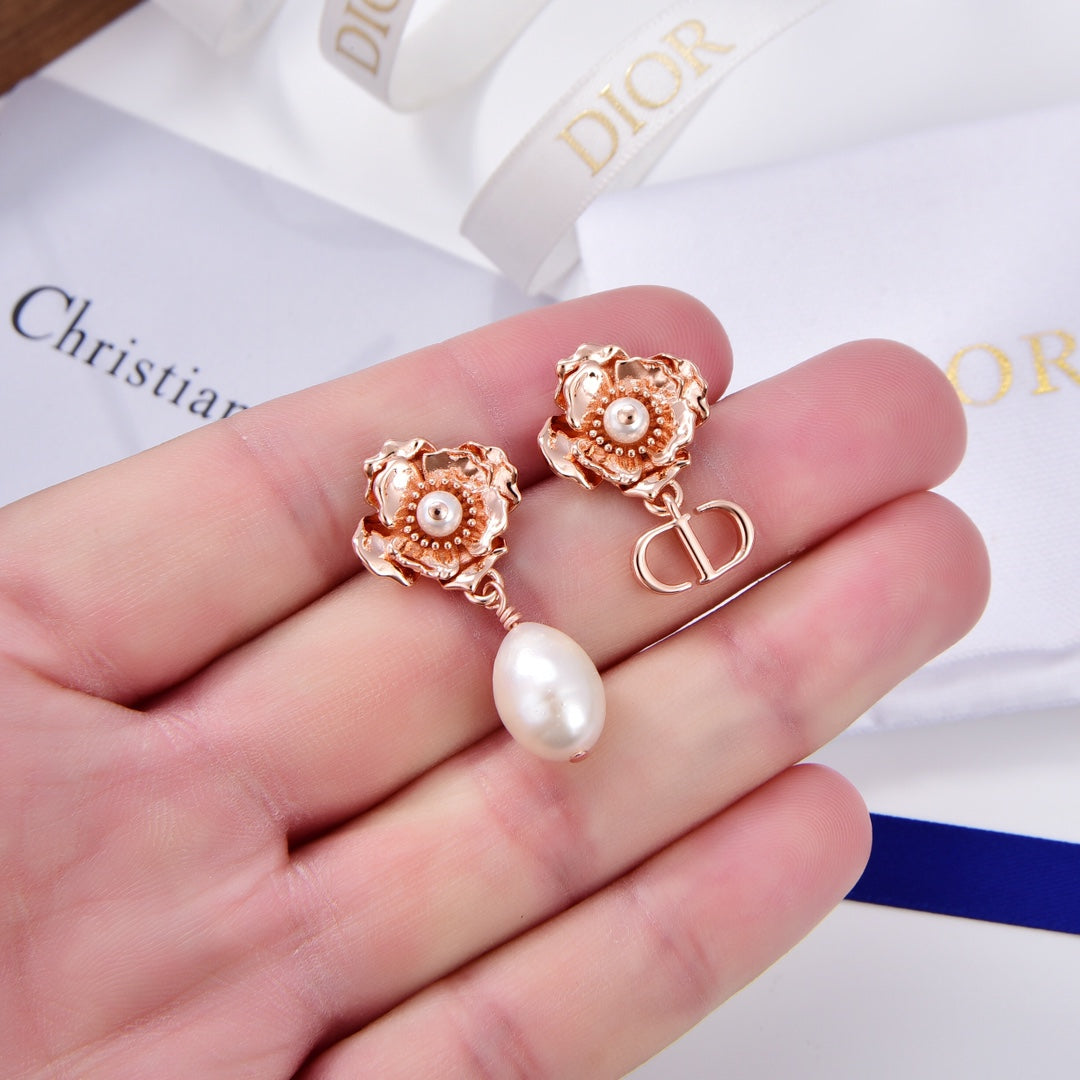 18K Dior D-Millefiori Earrings