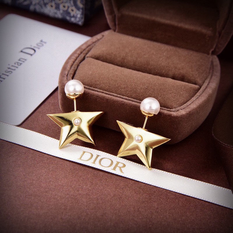 18K Dior Tribales Star Earrings