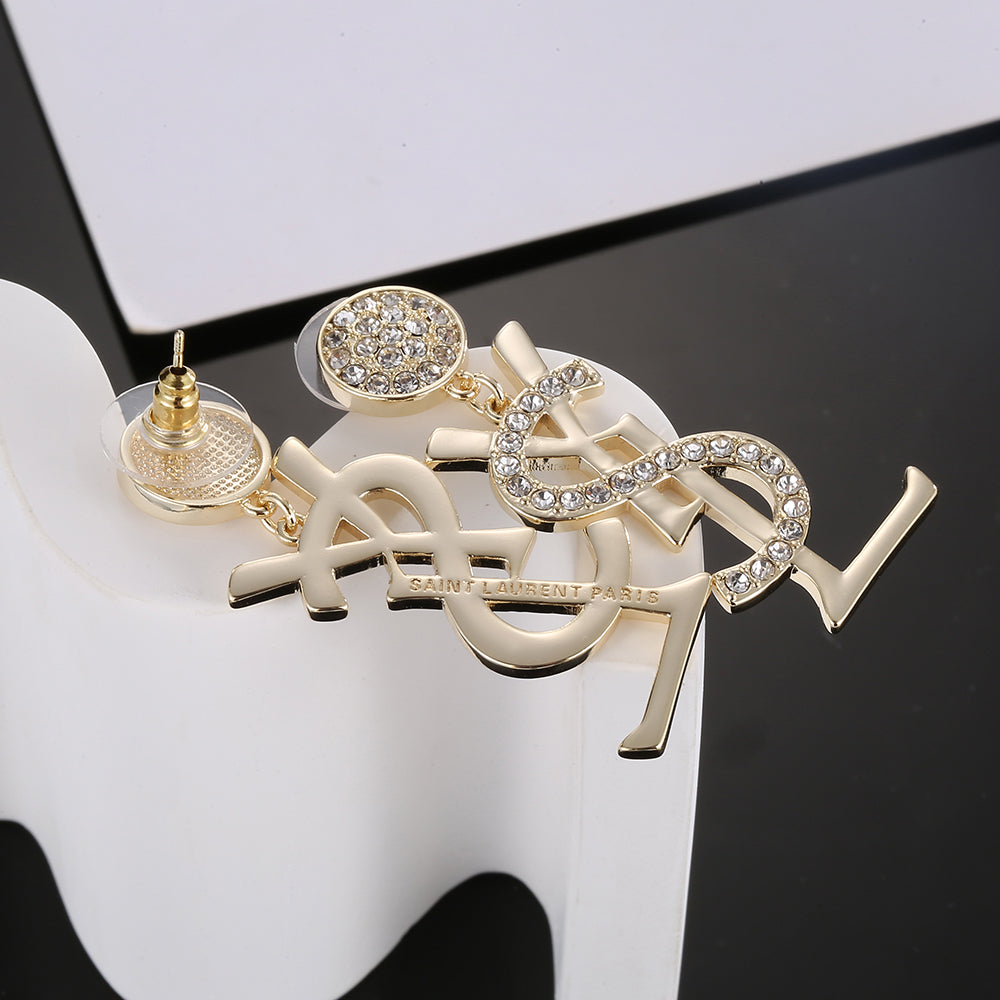 18K YSL Diamonds Earrings