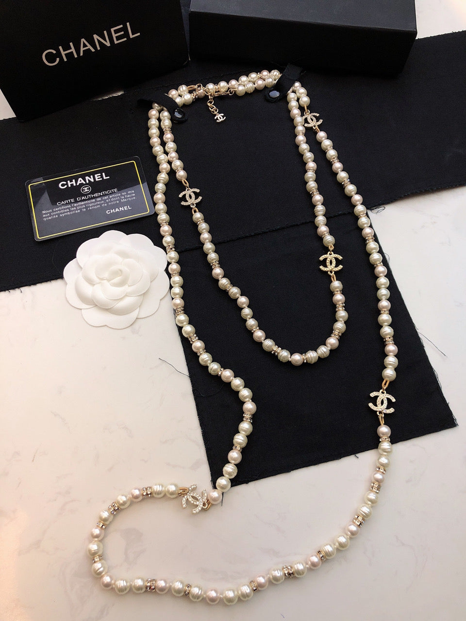 18K  Chanel Pearl Choker Necklace