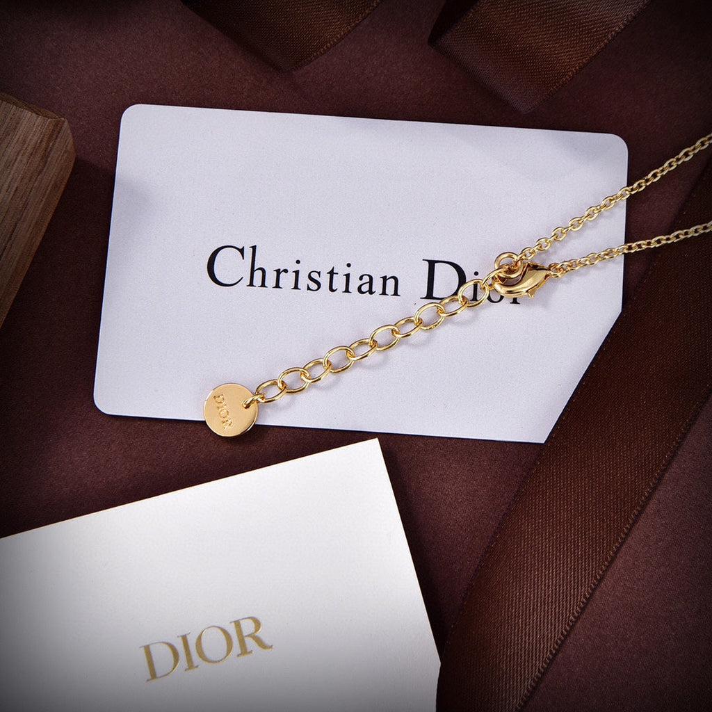 18K Petit Dior Diamonds Necklace