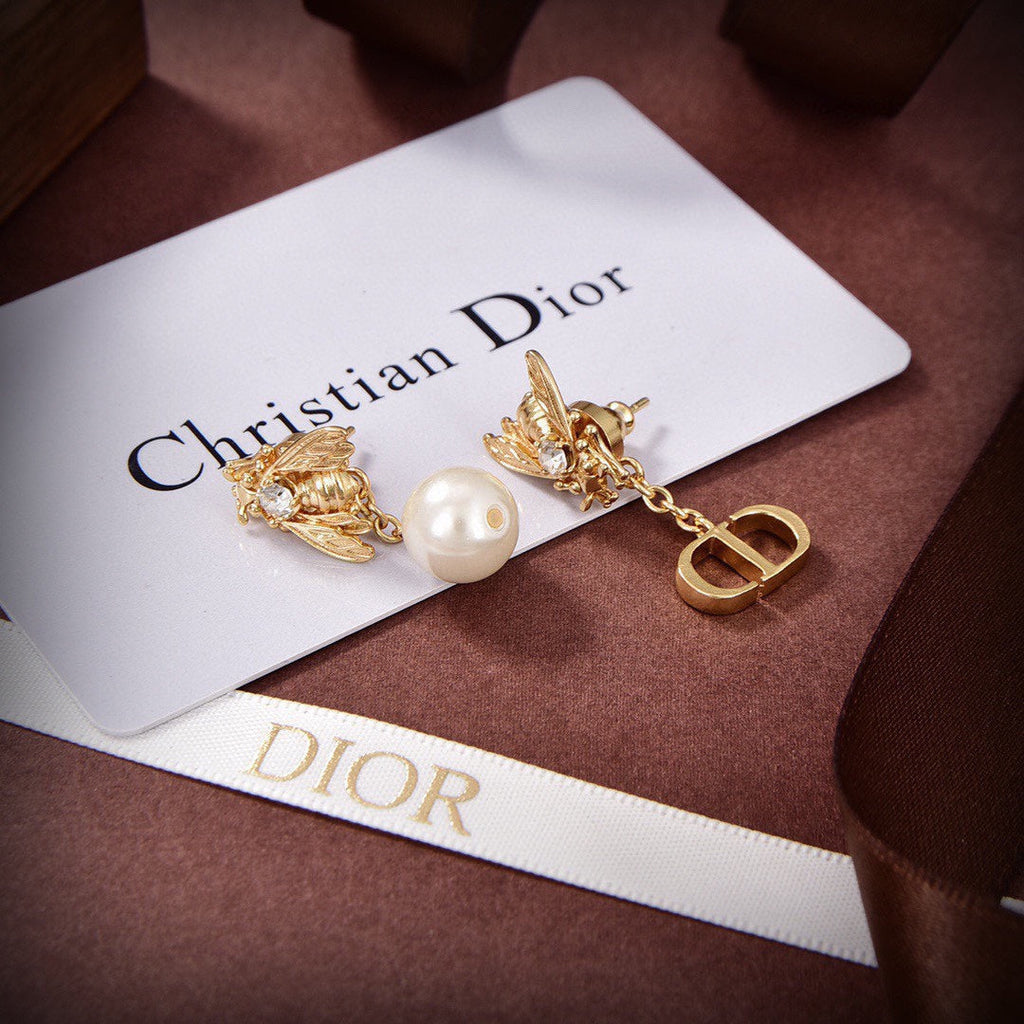 18K Dior Queen Bee Earrings
