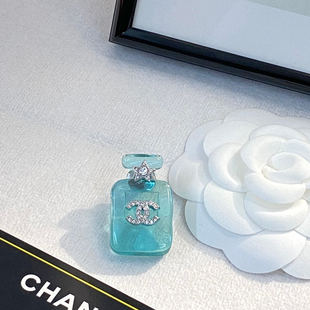 18K  Chanel Perfume Color Bottle Brooch