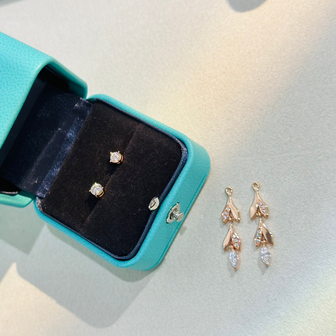 18K Tiffany Victoria Vine Convertible Drop Earrings