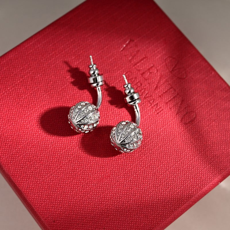 18K Valentino Diamond Earrings
