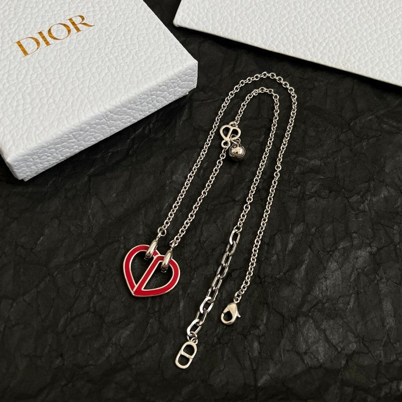 18K Dior Heart Necklace