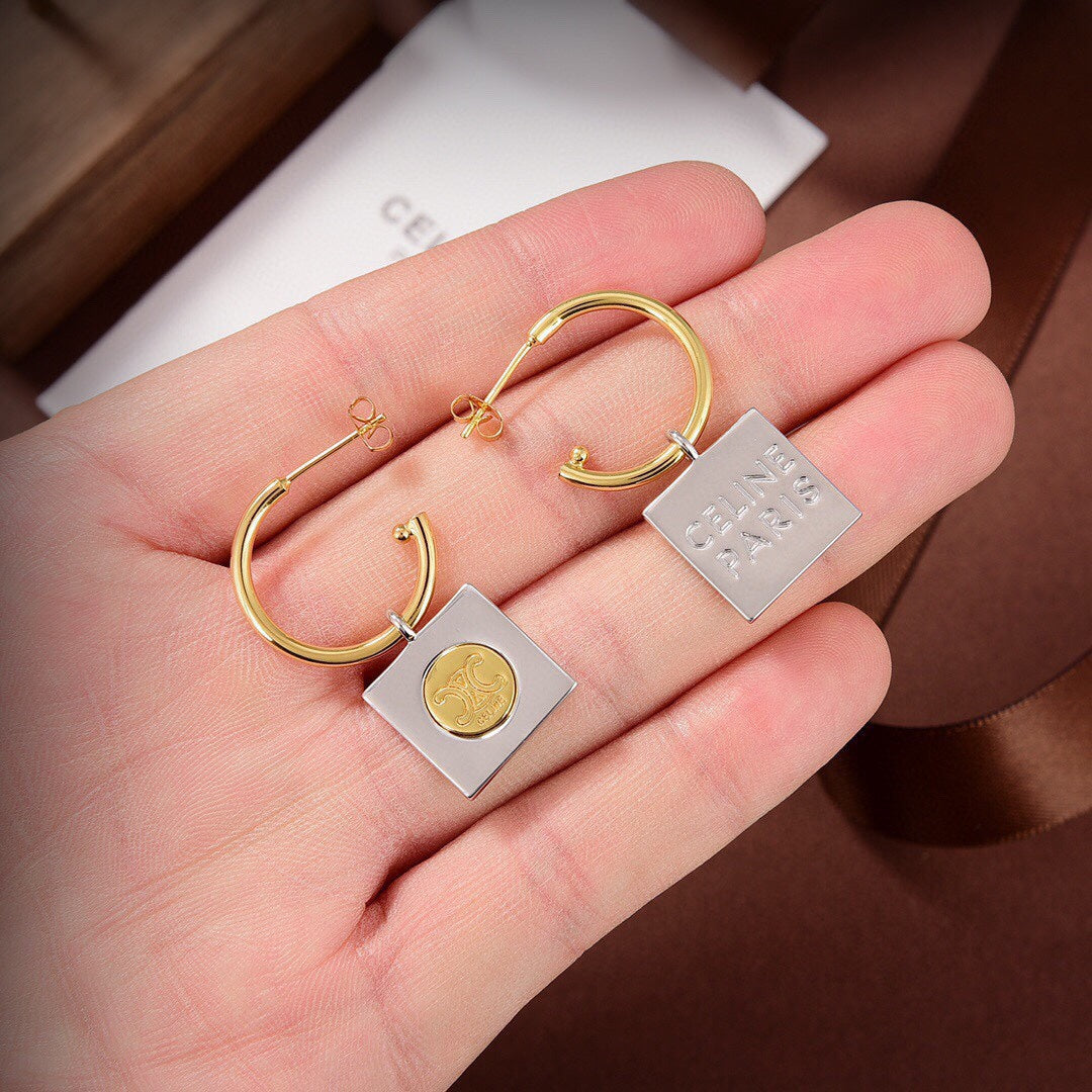 18K Celine Hoops Earrings