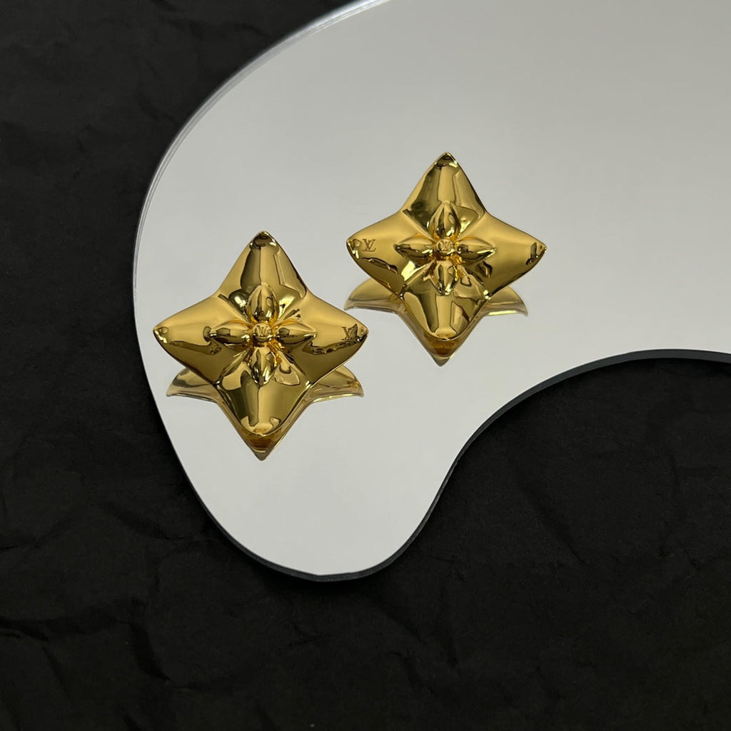 18K Louis Vuitton Futura Earrings
