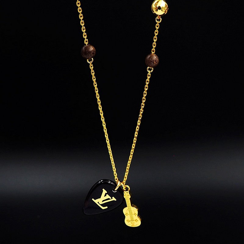 18K Louis Vuitton Picks Pendant Necklace
