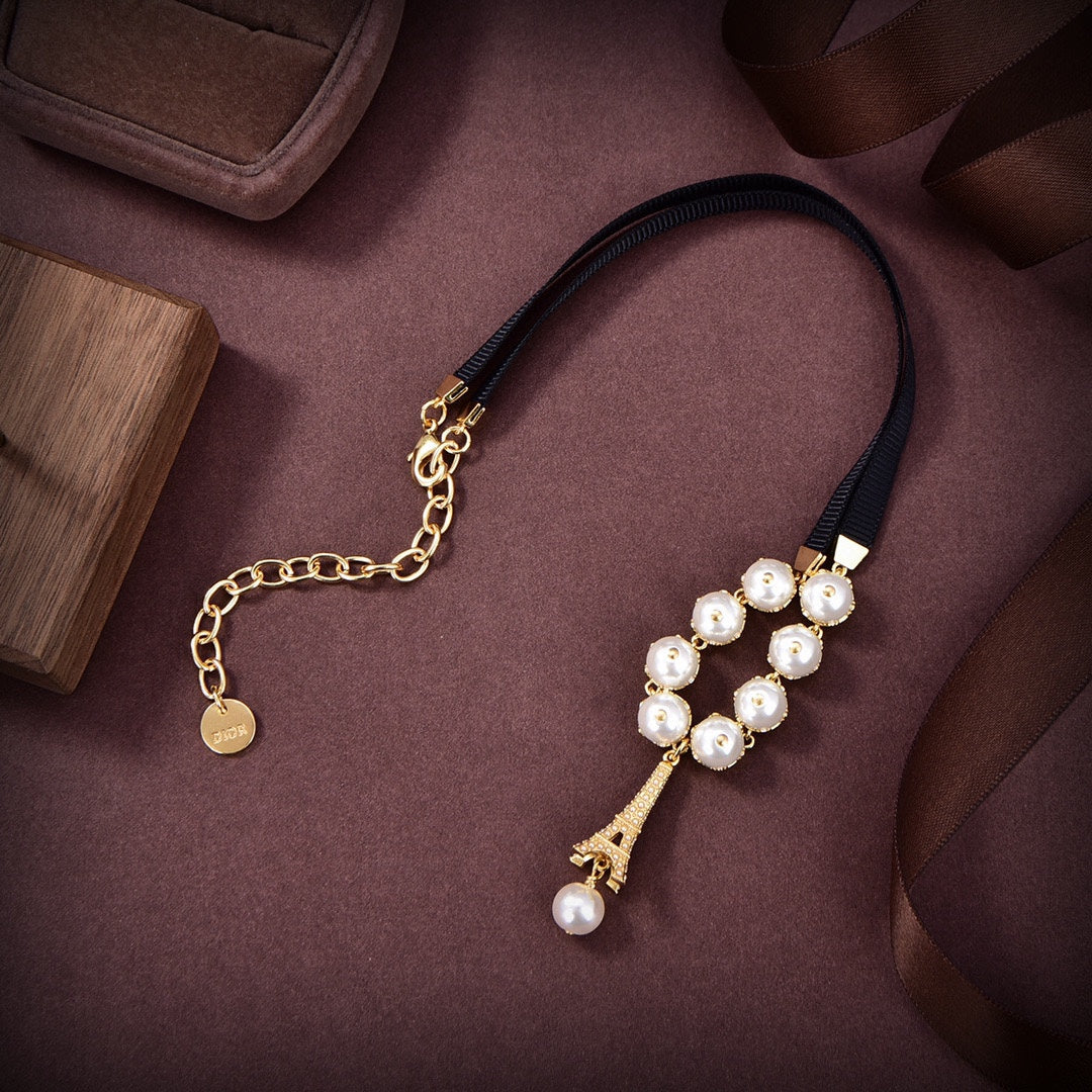 18K Dior Plan De Paris Choker Necklace