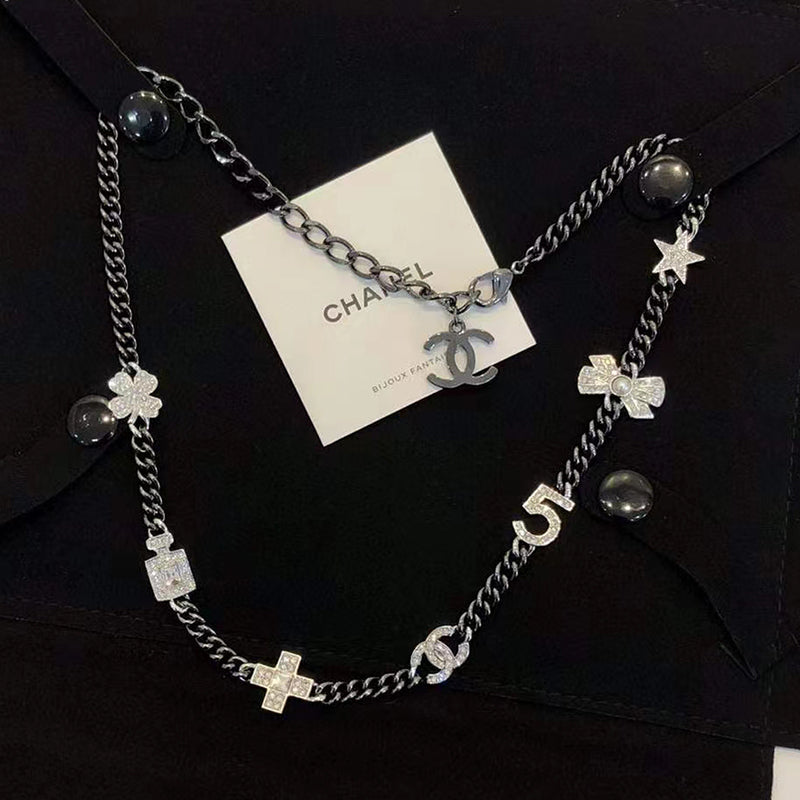 18K  Chanel No.5 Perfume Bottle Pendant Necklace