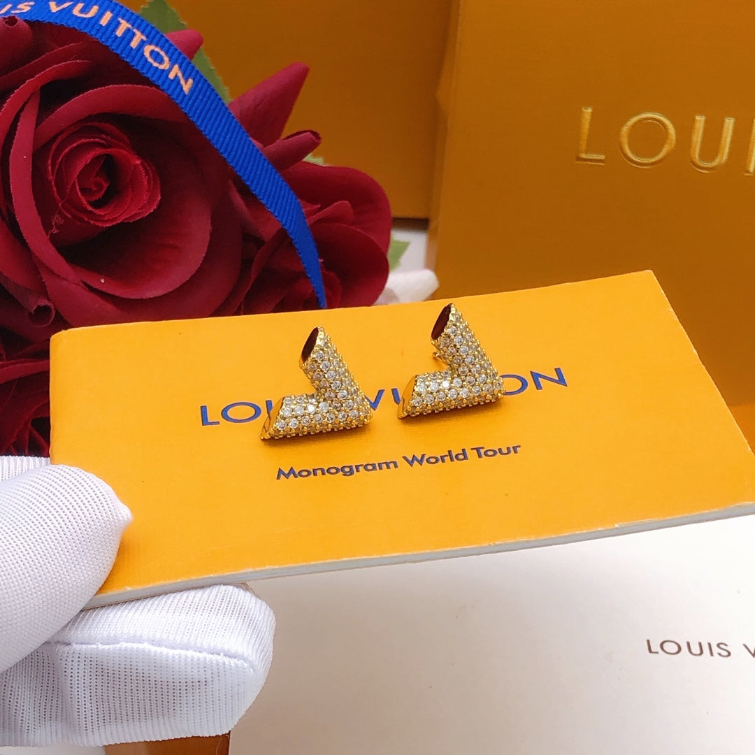 18K Louis Vuitton Diamonds Earrings