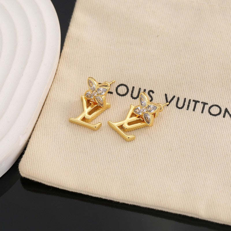 18K Louis Vuitton Iconic Crystal Earrings