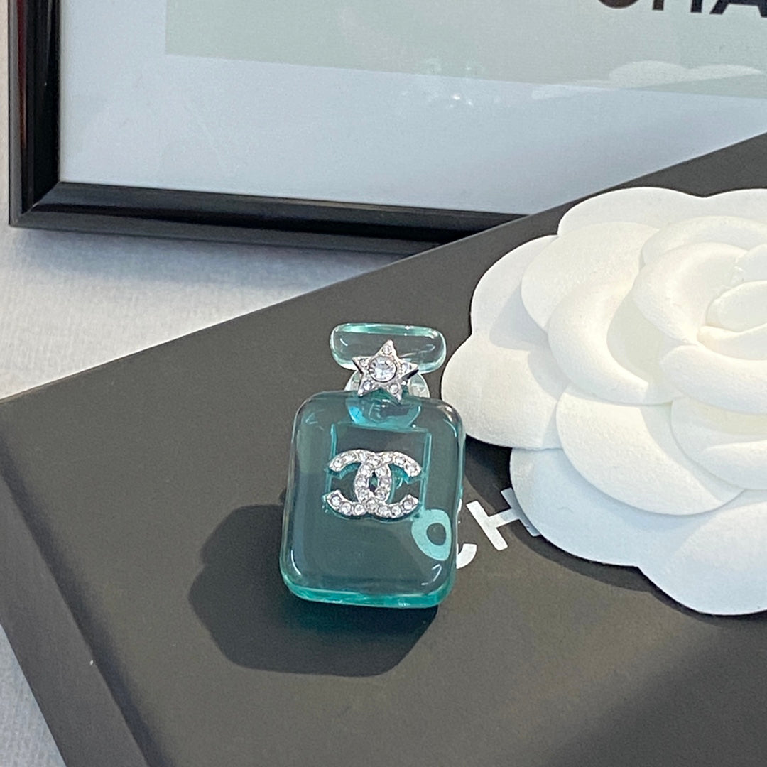 18K  Chanel Perfume Color Bottle Brooch