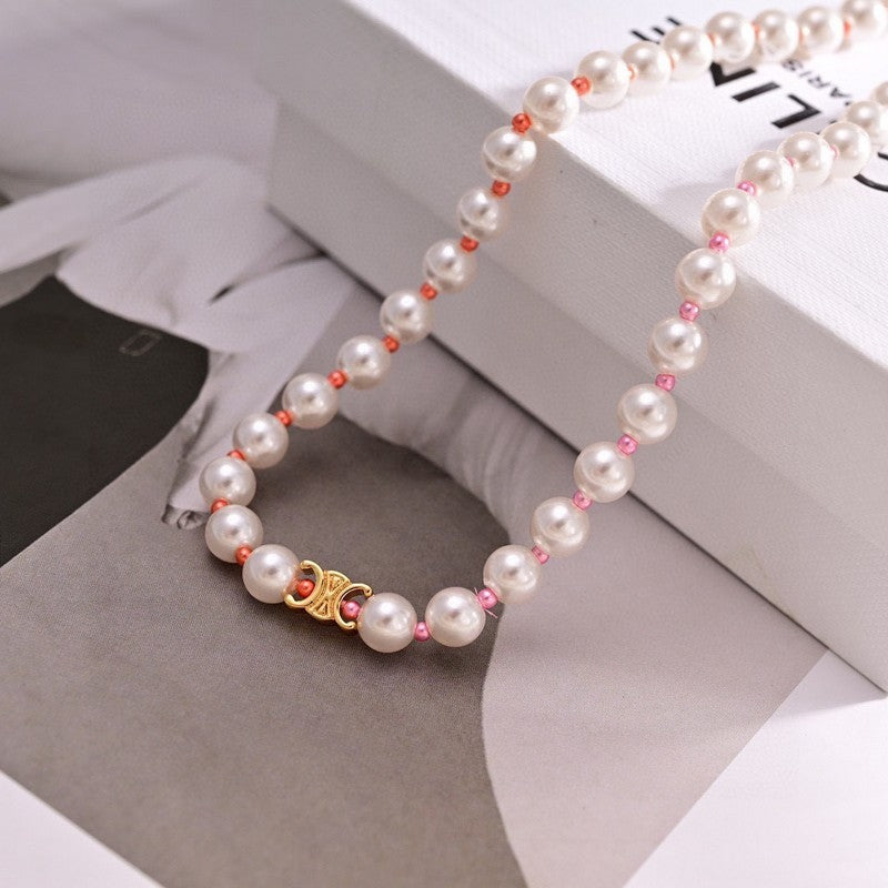 18K Celine Plage Pearl Necklace