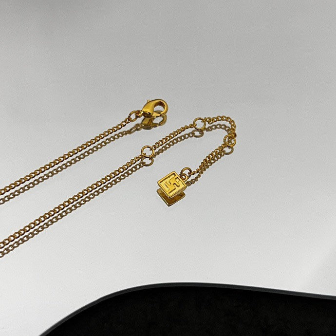 18K Fendi Forever Pink Necklace