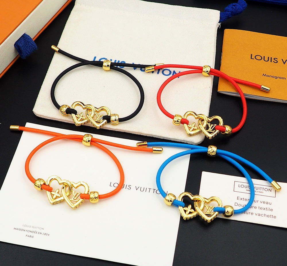 18K Louis Vuitton My Love Black Bracelet