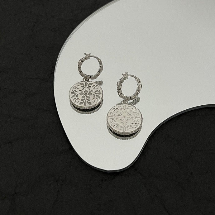 18K Double GucciIcon Blooms Earrings