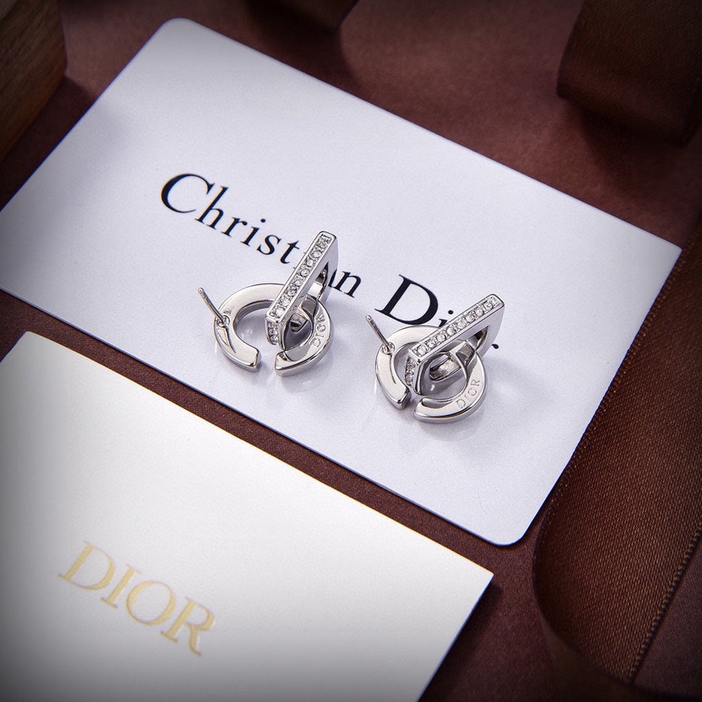 18K Dior Lock Earrings