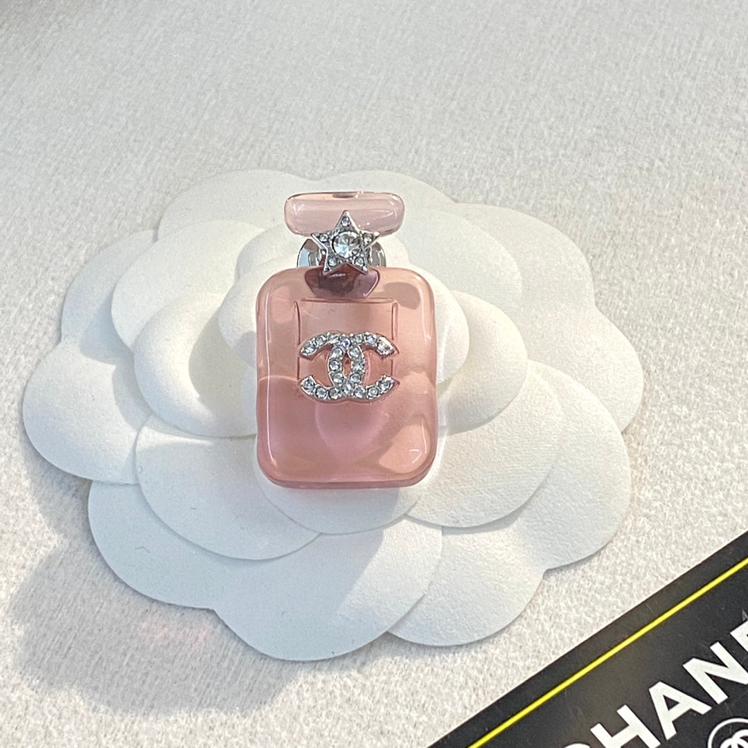 18K  Chanel Perfume Color Bottle Brooch