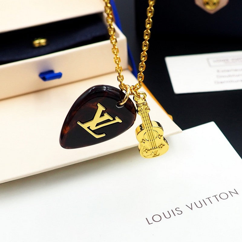 18K Louis Vuitton Picks Pendant Necklace