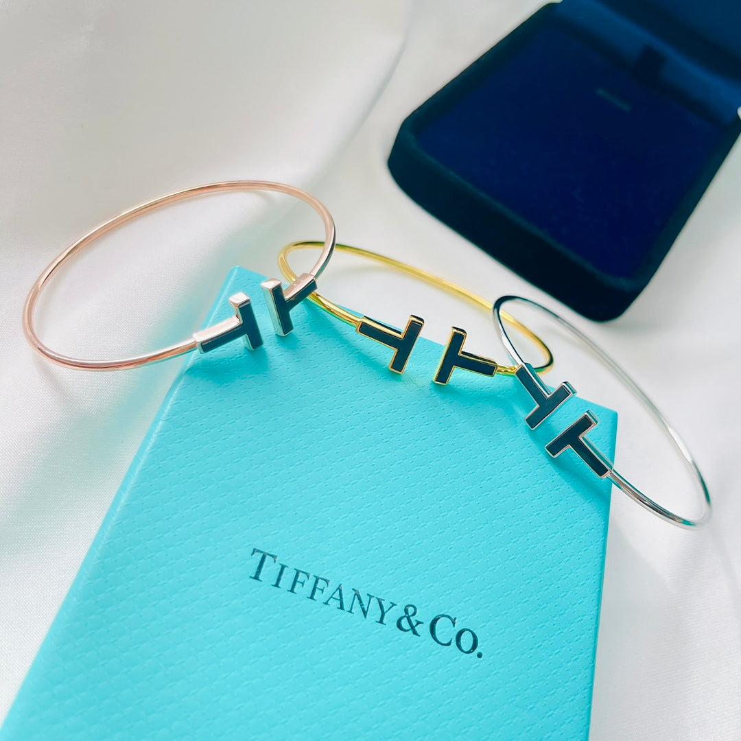 18K Tiffany Black Bracelet