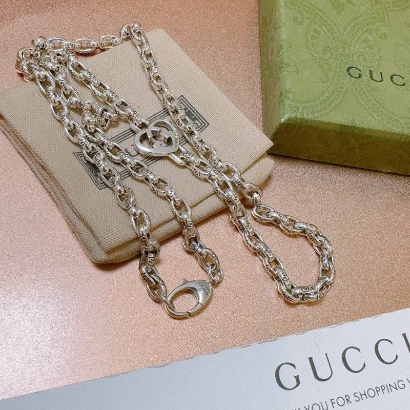 18K Double Gucci Classic Chain Necklace