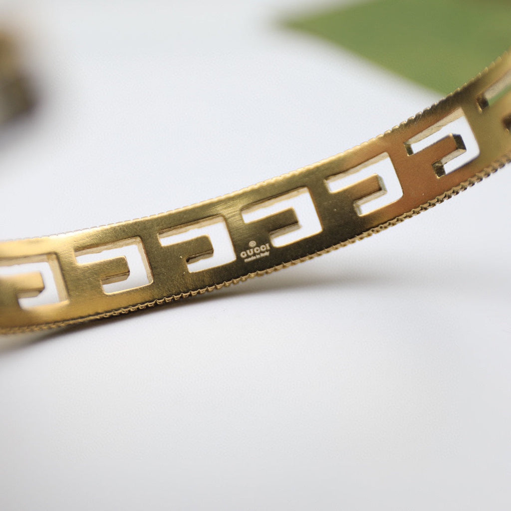 18K Double Gucci Cube Bracelet