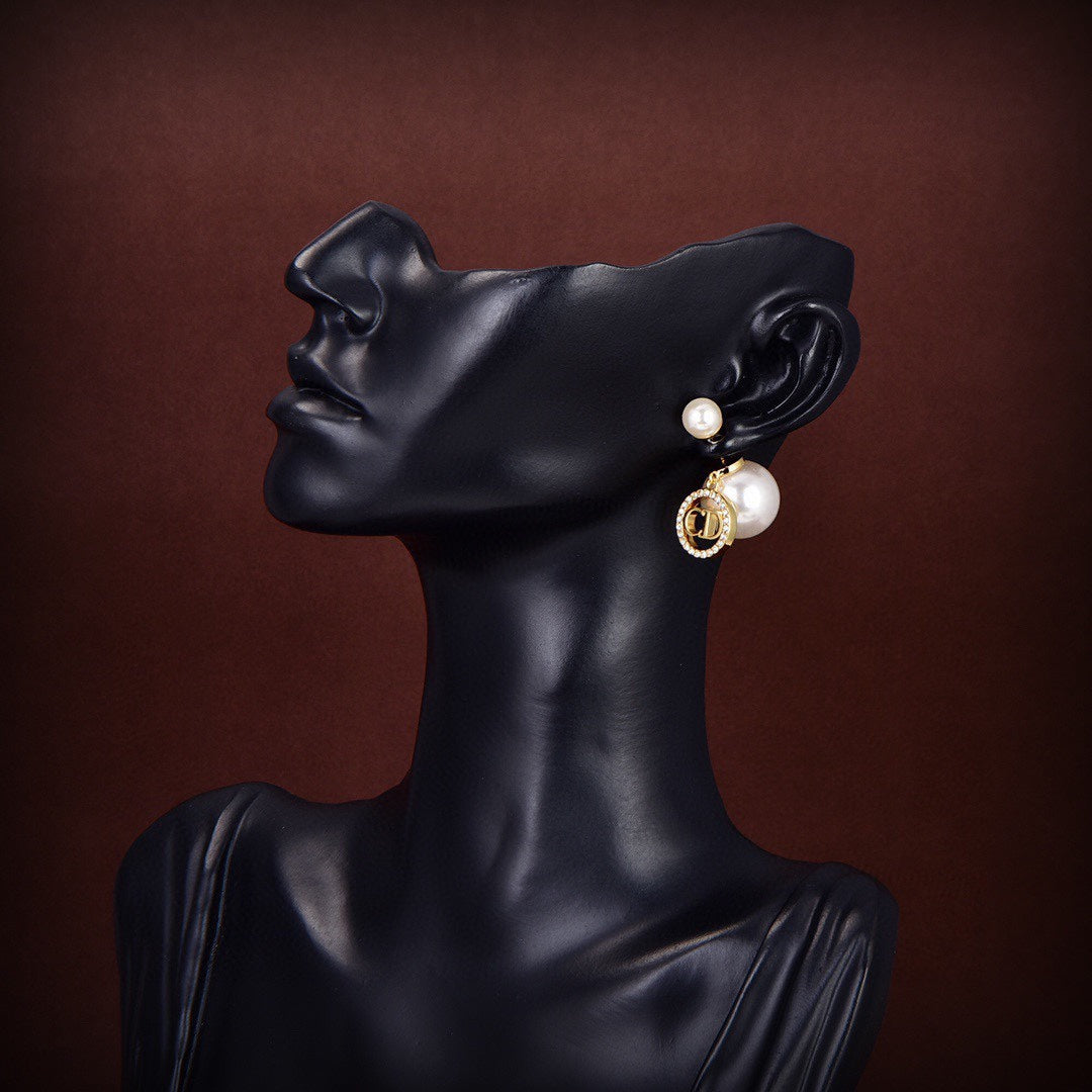 18K Dior Tribales Pearl Earrings