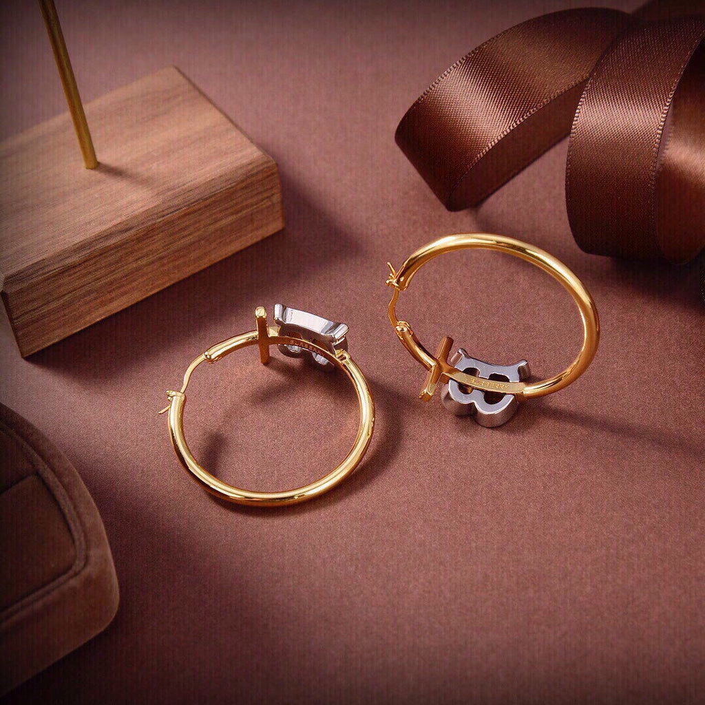 18K Balenciaga Earrings