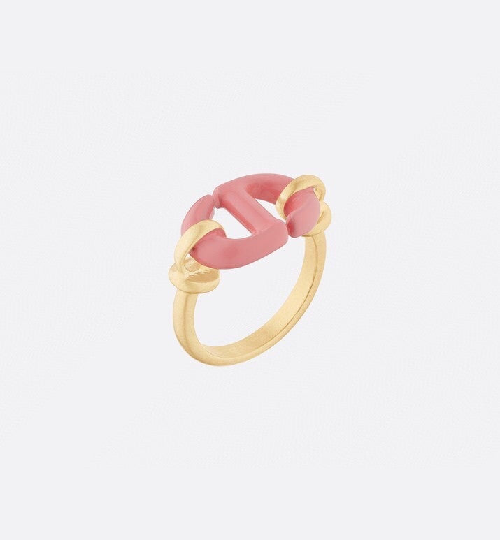 18K Dior Pink Heart Ring