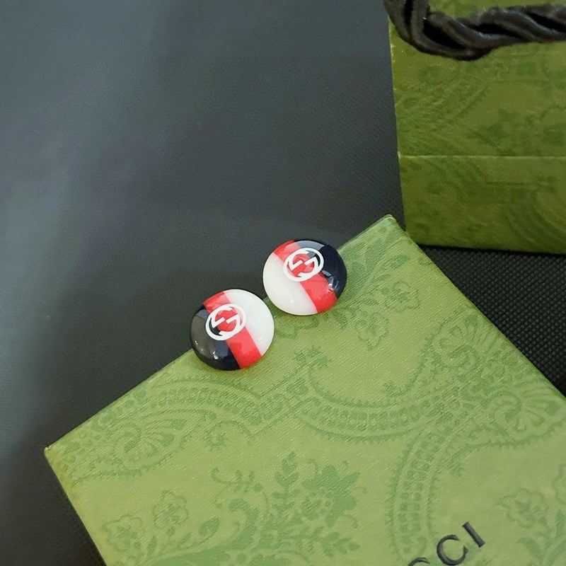 18K Double Gucci Color Earrings