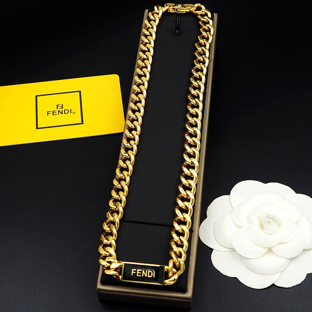 18K Fendi Chain Necklace