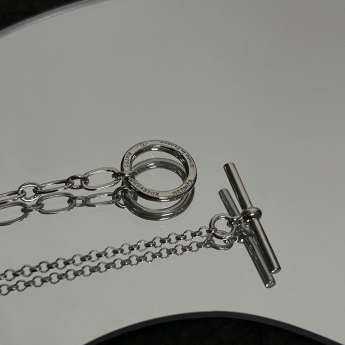 18K Chaine D'ancre Chain Hermes Necklace