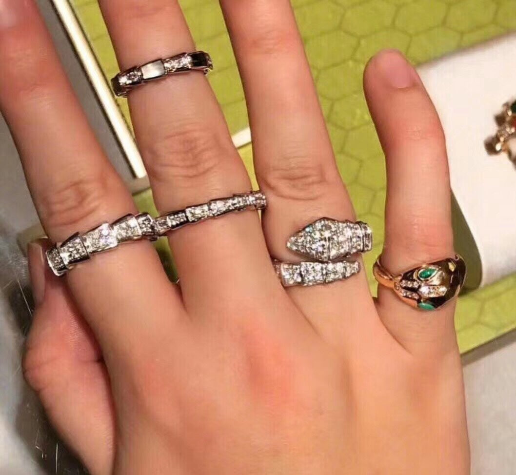 18K BVLGARI Serpenti Viper Ring
