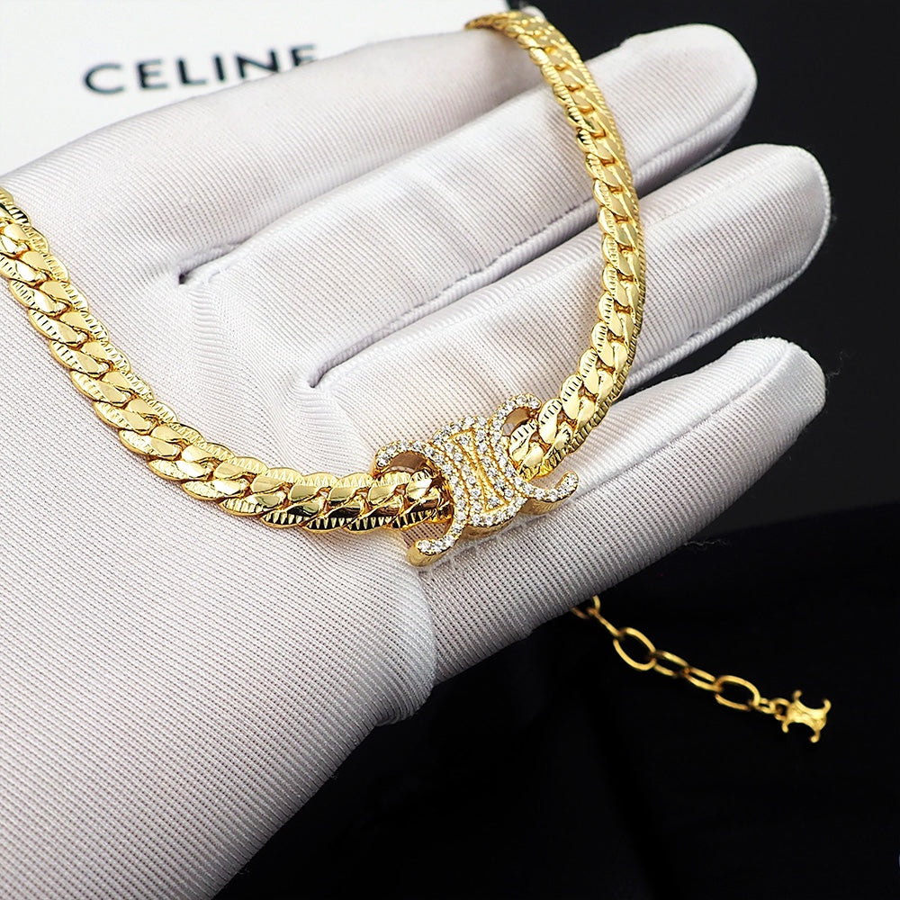 18K Celine Diamonds Necklace