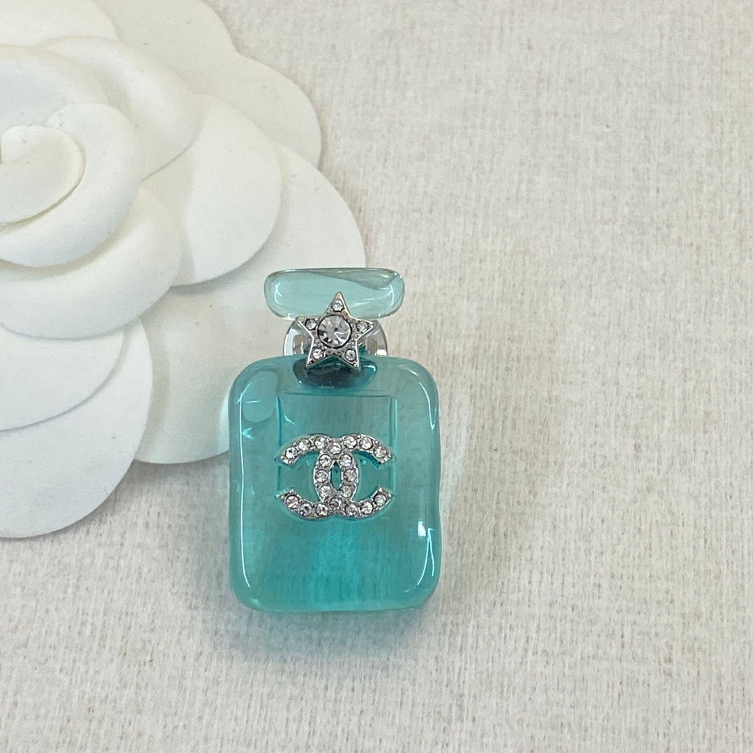 18K  Chanel Perfume Color Bottle Brooch