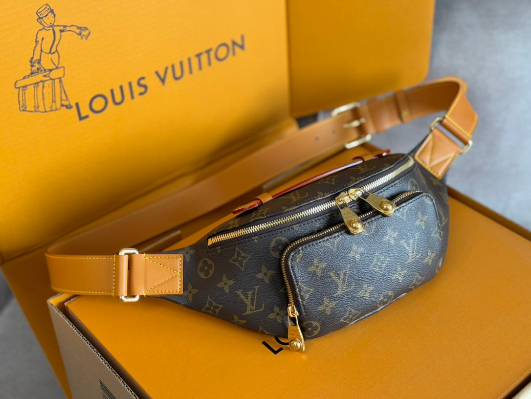 LOUIS VUITTON RUSH BUMBAG 30 IN BROWN MONOGRAM DUST CANVAS