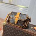 LOUIS VUITTON LV 25S CARGO 23 IN BROWN MONOGRAM CANVAS LEATHER TRIM GOLD HARDWARE