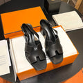 HERMES Elbe Sandal 60 Black