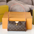 LOUIS VUITTON LV 25S POCHETTE TIRETTE 22 IN DARK BROWN MONOGRAM CANVAS GOLD HARDWARE