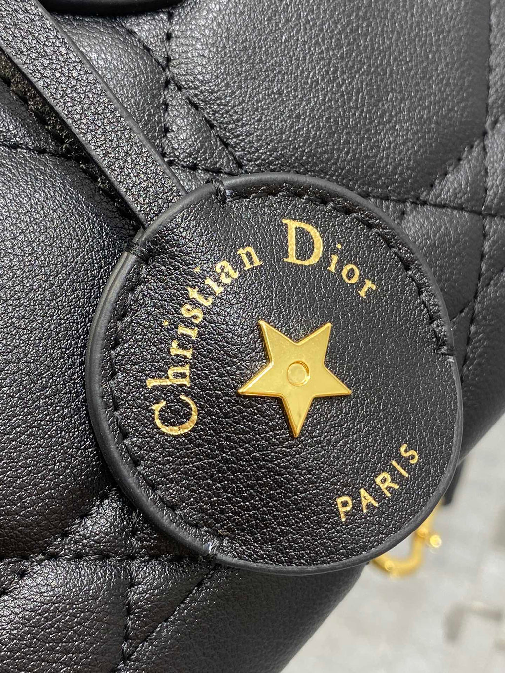 DIOR GROOVE MINI 20 BAG IN BLACK LAMBSKIN