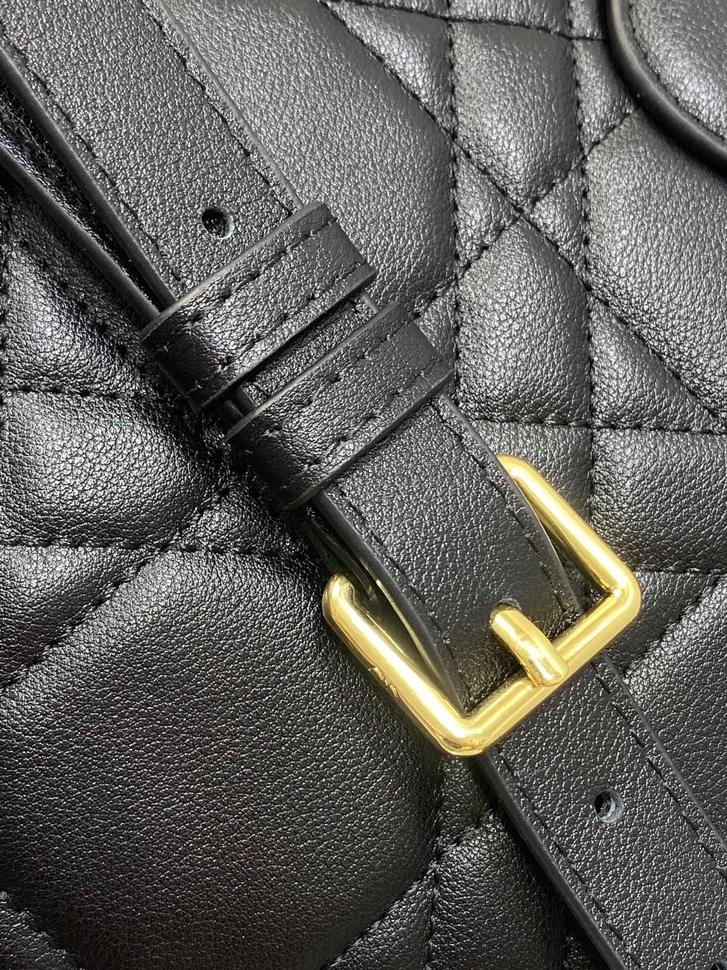 DIOR GROOVE 25 BAG IN BLACK LAMBSKIN