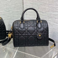 DIOR GROOVE 25 BAG IN BLACK LAMBSKIN