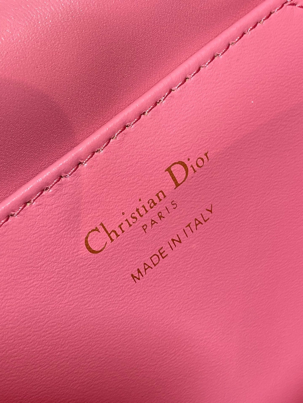 DIOR SMALL 20 CARO BACKPACK IN PUNCH PINK MACROCANNAGE LAMBSKIN