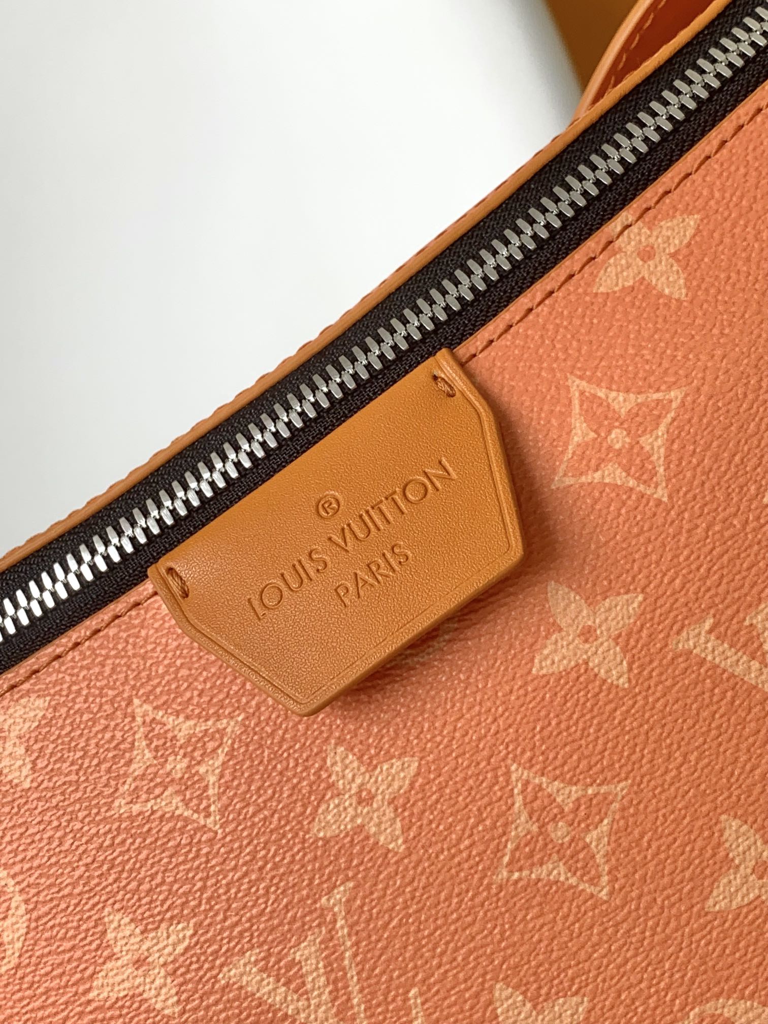 LOUIS VUITTON LV 25S MOON CROSSBODY BAG 24 IN ORANGE MONOGRAM CANVAS AND CALFSKIN